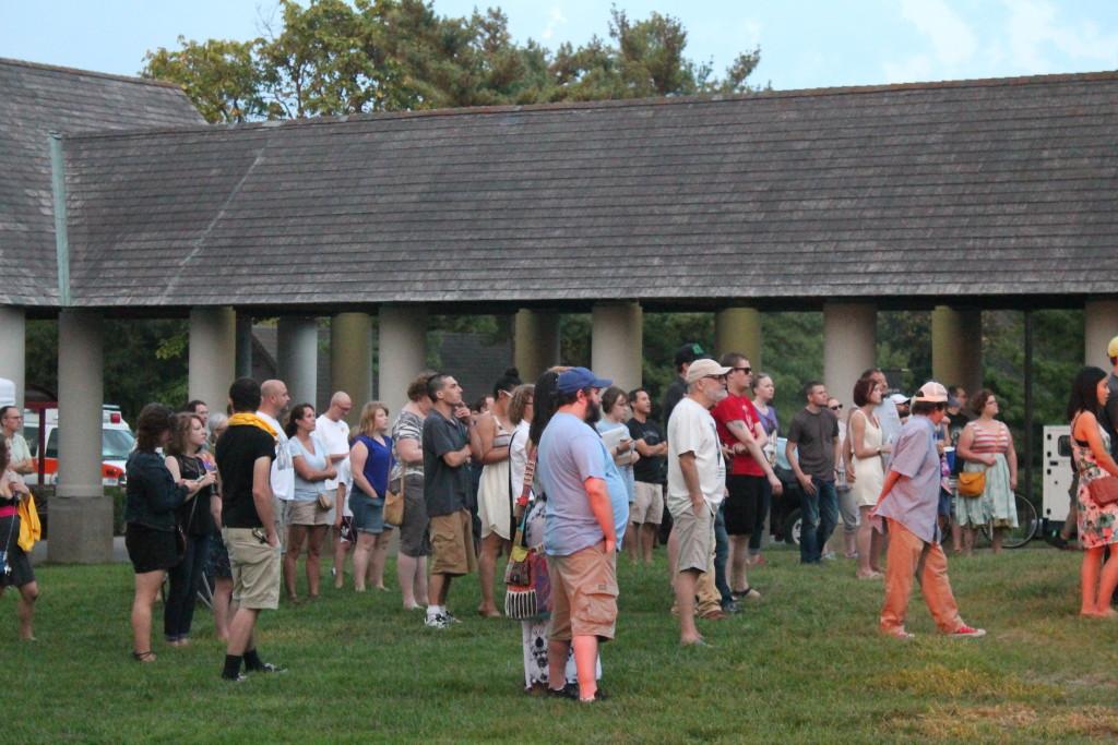 Crowd at Outsized Influence festival Sat. Aug. 29. Photo by Kaylee Arnett