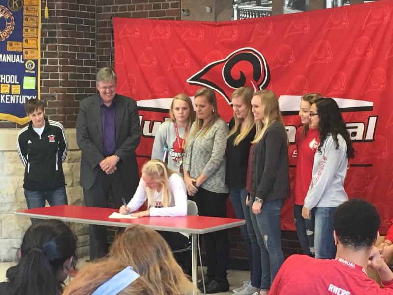 Allison Whitfield signed to play soccer at the University of Louisville. Photo by Jack Grossman.