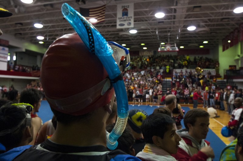 In a sea of seniors, some use snorkels to breathe. Photo by Jack Steele Mattingly