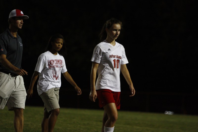 Emina Ekic (11, #10) against Male on September 24, 2015. Photo by Grayson Smith.