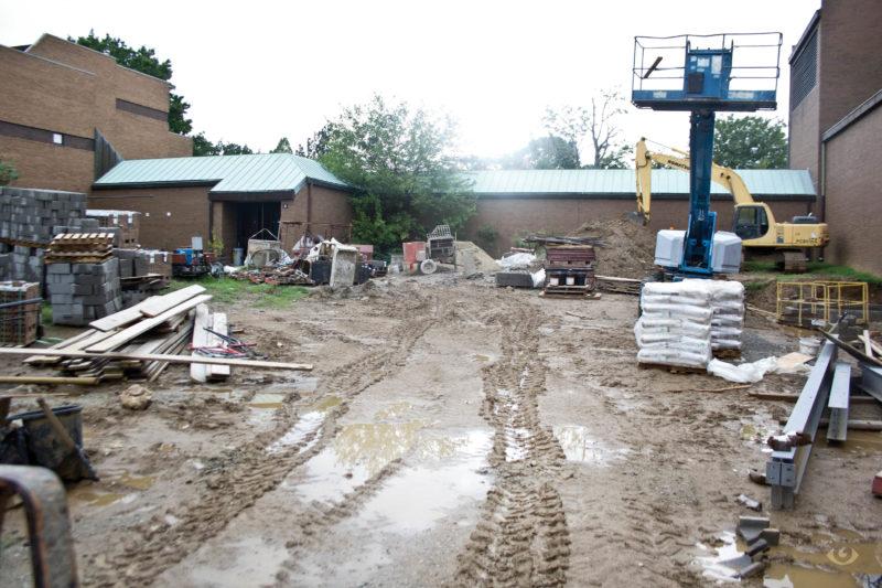 Construction site behind the YPAS main building Wednesday Aug. 17, 2016